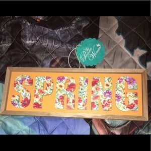 Pioneer Woman spring floral sign
